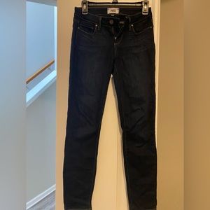Paige jeans size 25 dark wash